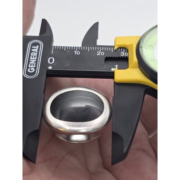 MODERNIST ROBERT LEE MORRIS STERLING SILVER ONYX BLACK RING SIZE 7 - Picture 12 of 16